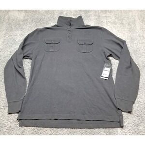 New Geoffrey Beene Polo Shirt Mens Sz Medium Liquid Luxe Cotton Long Sleeve